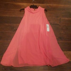 Peach/Coral A Line cocktail dress